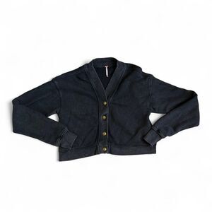 Free People Black Cardigan